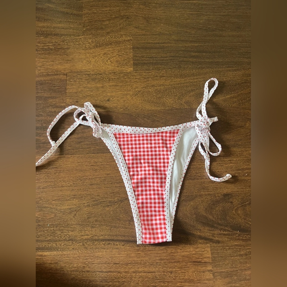 Red Gingham Bikini Set - Picture 2 of 3